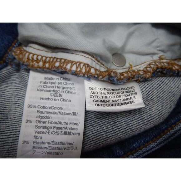 Madewell Cali Denim Boot Jeans Size 34P Blue Medium Wash Boot Cut Raw Hem - Picture 5 of 11